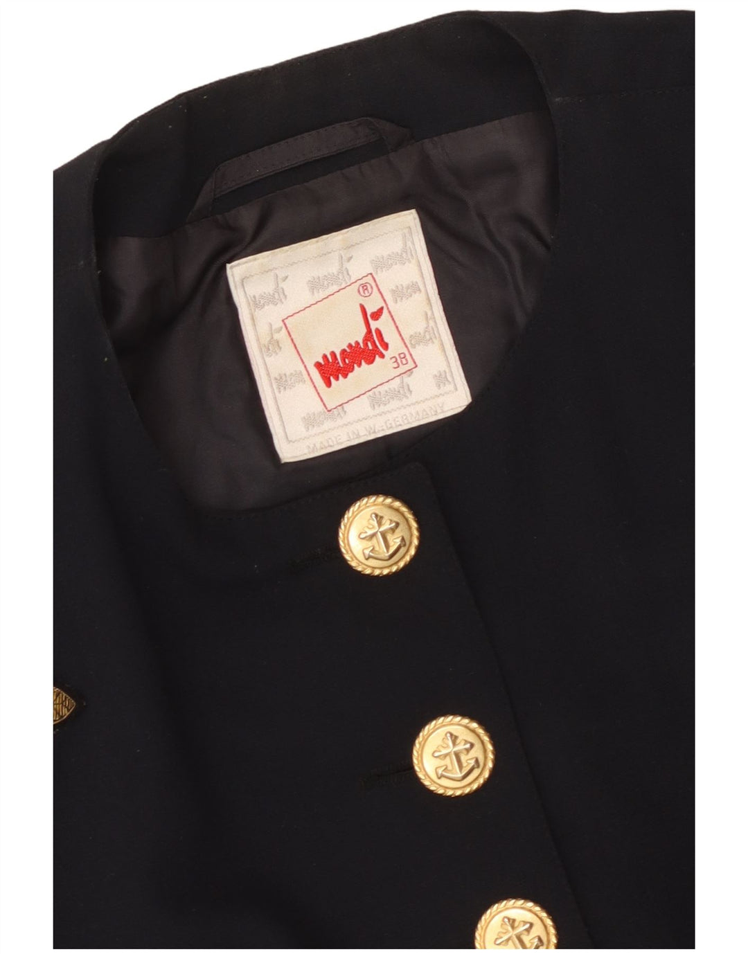 Mondi Γυναικείο Crop Graphic Bolero Jacket EU 38 Medium Navy Blue