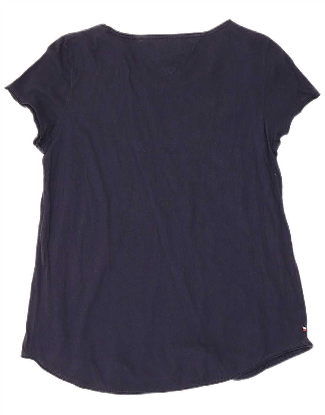 Tommy Hilfiger Γυναικείο T-Shirt Top UK 12 Medium Navy Blue