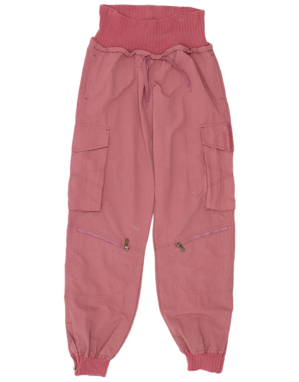 Adidas Γυναικείο Joggers Παντελόνι Cargo Small W29 L33 Ροζ Βαμβακερό