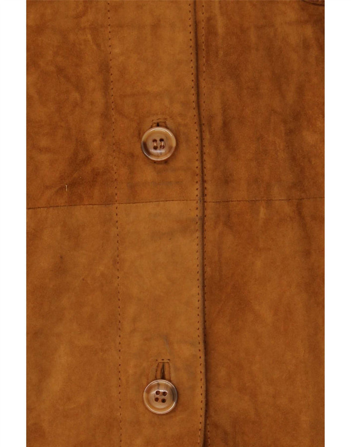 Vintage Γυναικείο Σαββατοκύριακο Suede Jacket IT 42 Medium Beige Leather