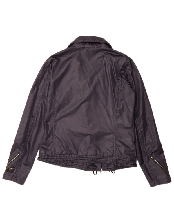 Γυναικείο μπουφάν HOGAN Bomber IT 44 Medium Navy Blue Cotton