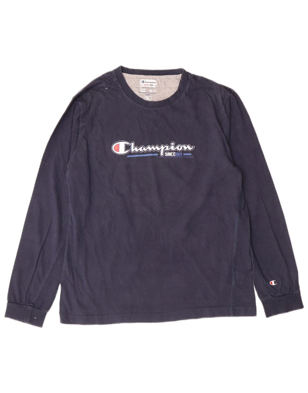 Champion Boys Graphic Top Μακρύ μανίκι 13-14 ετών XL Navy Blue Cotton