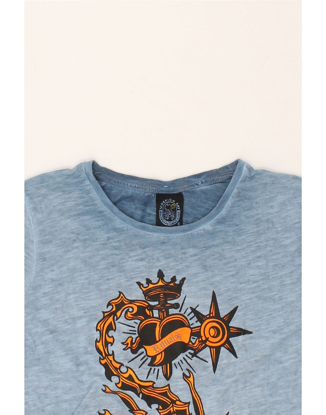 SCORPION BAY Boys Graphic Top Long Sleeve 13-14 Years Large  Blue Cotton | Vintage Scorpion Bay | Thrift | Second-Hand Scorpion Bay | Used Clothing | Messina Hembry 