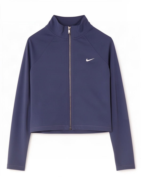Γυναικεία φόρμα Nike Crop Top Jacket UK 12 Medium Navy Blue Polyester