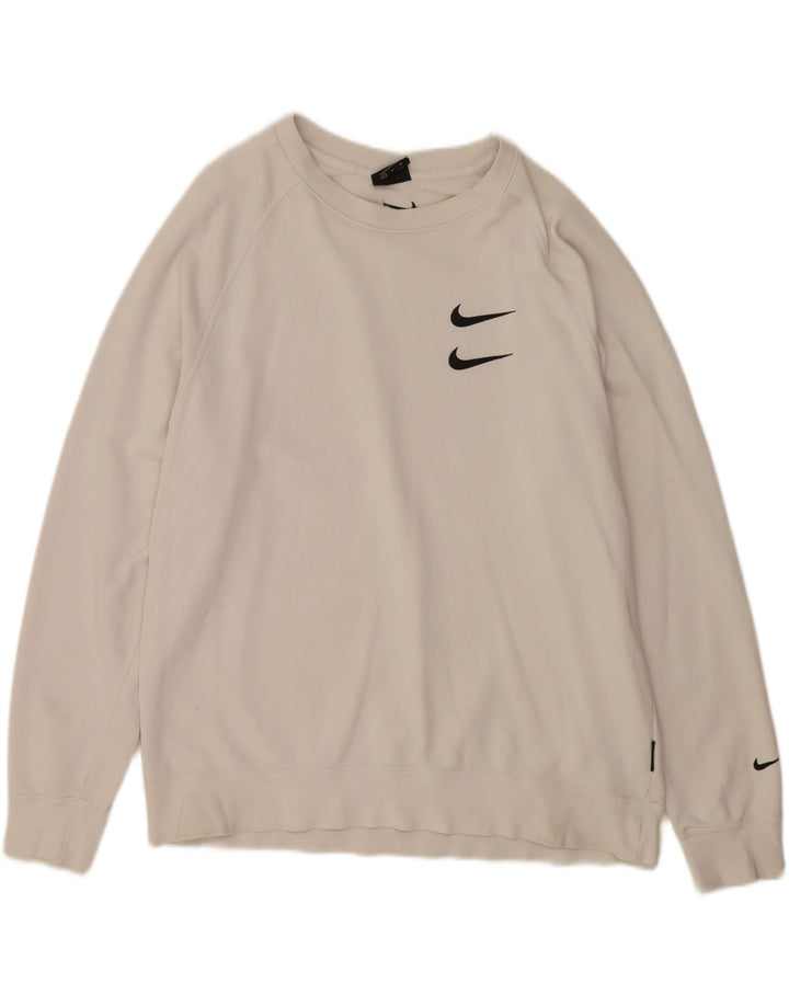 Ανδρικό γραφικό φούτερ Nike Jumper XL Λευκό βαμβακερό