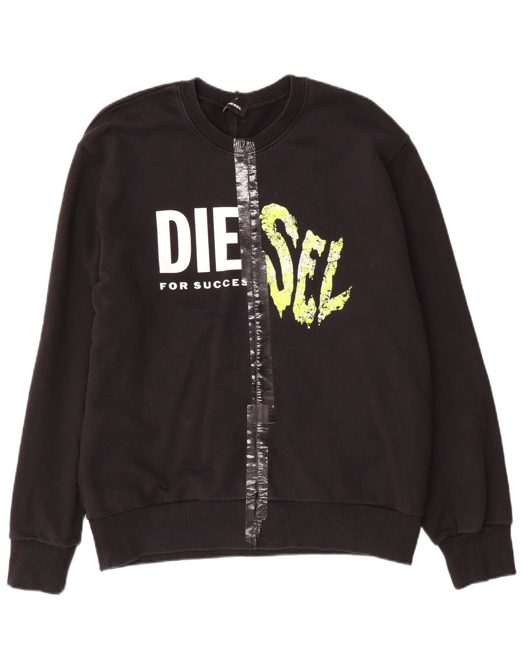 Diesel Boys Graphic Φούτερ Jumper 15-16 ετών Μαύρο Βαμβακερό