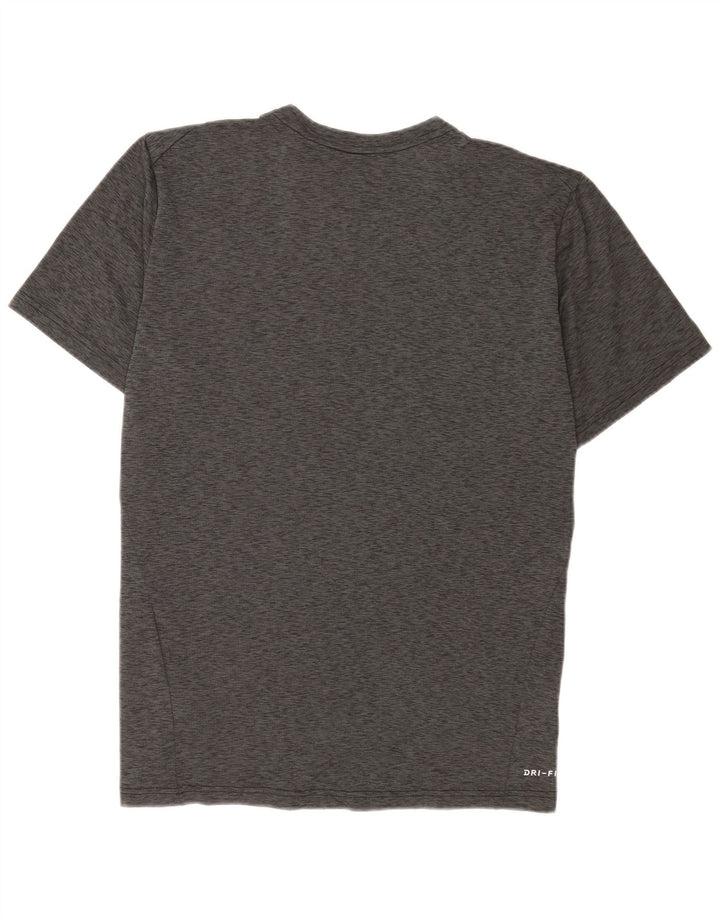 Ανδρικό μπλουζάκι Nike Dri Fit Τοπ με μεγάλο γκρι πολυεστέρα