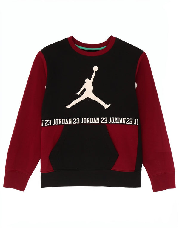 Jordan Boys Φούτερ Jumper 12-13 ετών Large Black Colourblock Sports