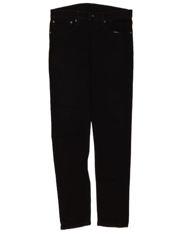 Levi's Mens 512 Slim Tapered Jeans W32 L32 Μαύρο βαμβακερό