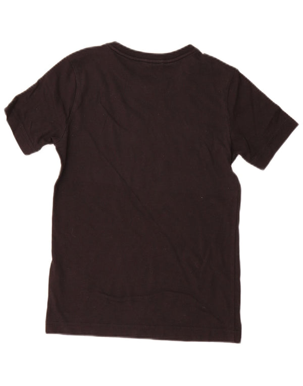 Γραφικό T-Shirt Adidas Boys Top 9-10 ετών μαύρο βαμβακερό