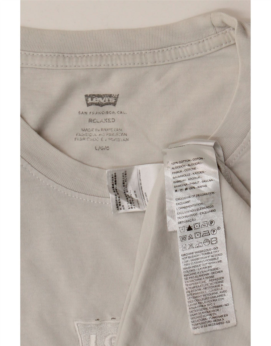 Ανδρικό μπλουζάκι Levi's Relaxed Fit Top μεγάλο λευκό βαμβακερό