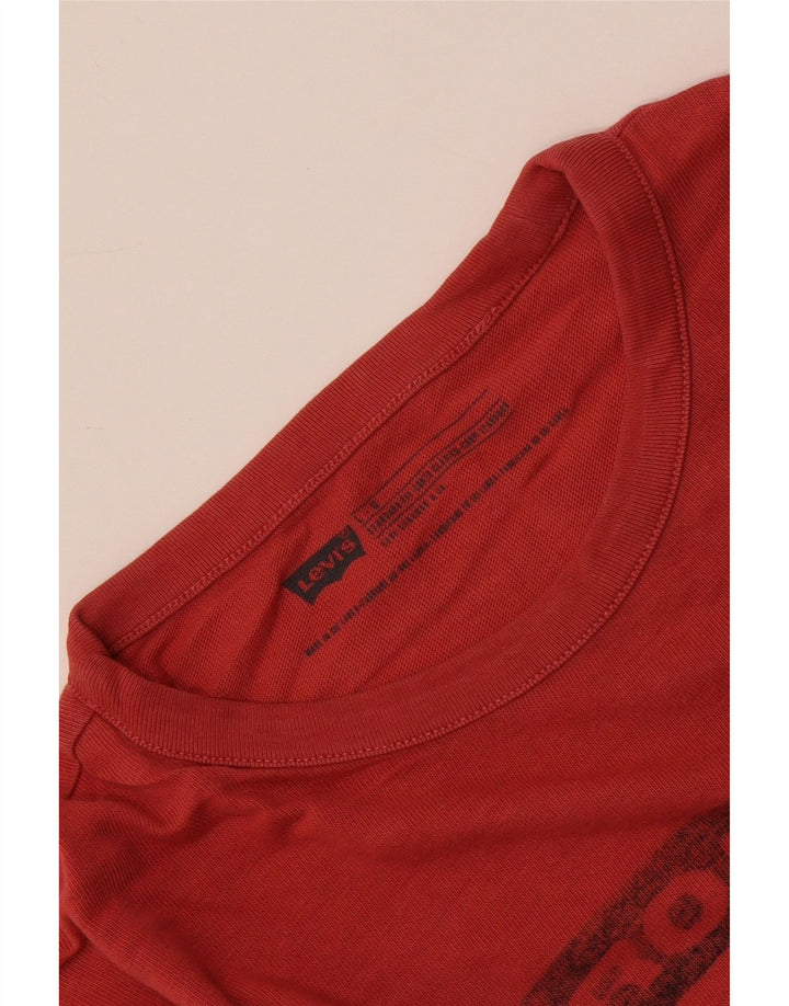 Ανδρικό T-Shirt LEVI'S Standard Fit Graphic Top μεγάλο κόκκινο