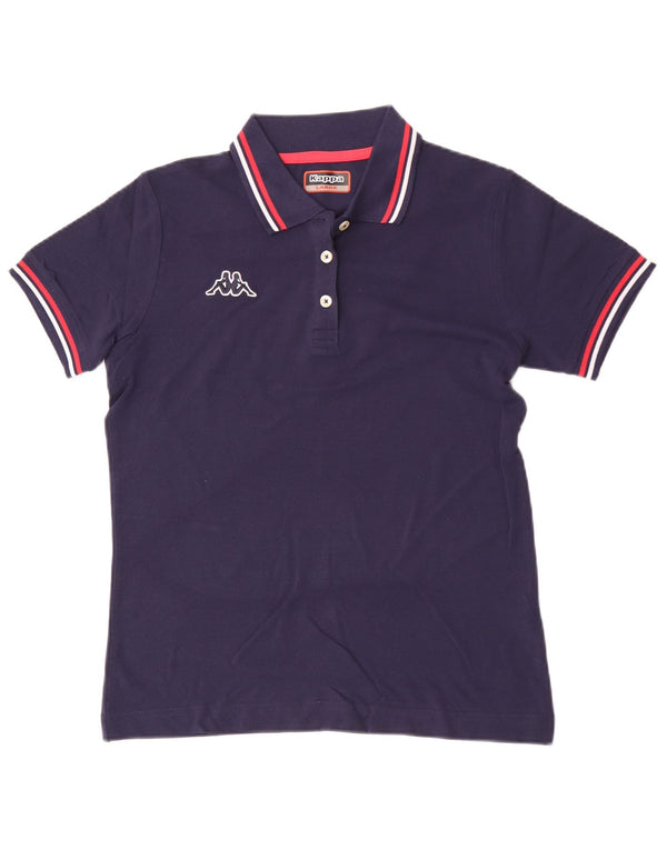 Kappa γυναικείο μπλουζάκι πόλο UK 14 Large Navy Blue