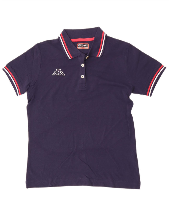 Kappa γυναικείο μπλουζάκι πόλο UK 14 Large Navy Blue