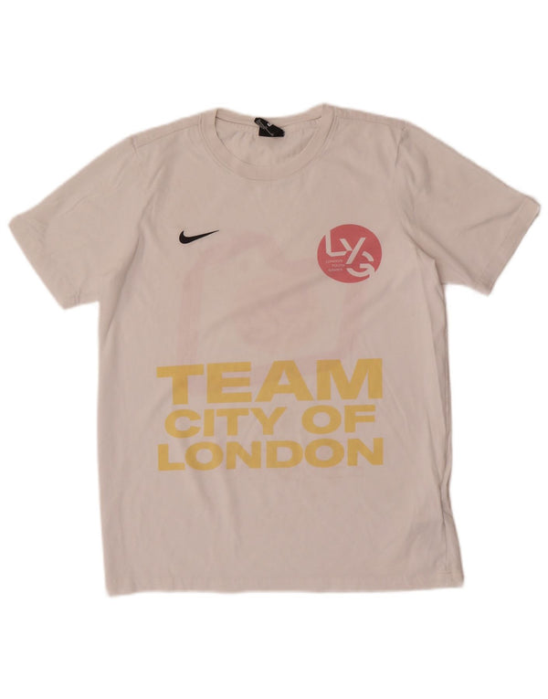 Μπλουζάκι Nike Boys Dri Fit Graphic T-shirt 13-14 ετών XL Λευκό βαμβακερό