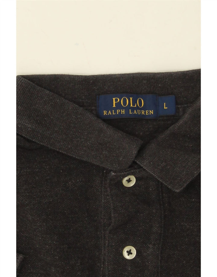 POLO RALPH LAUREN Ανδρικό πουκάμισο polo μεγάλο γκρι