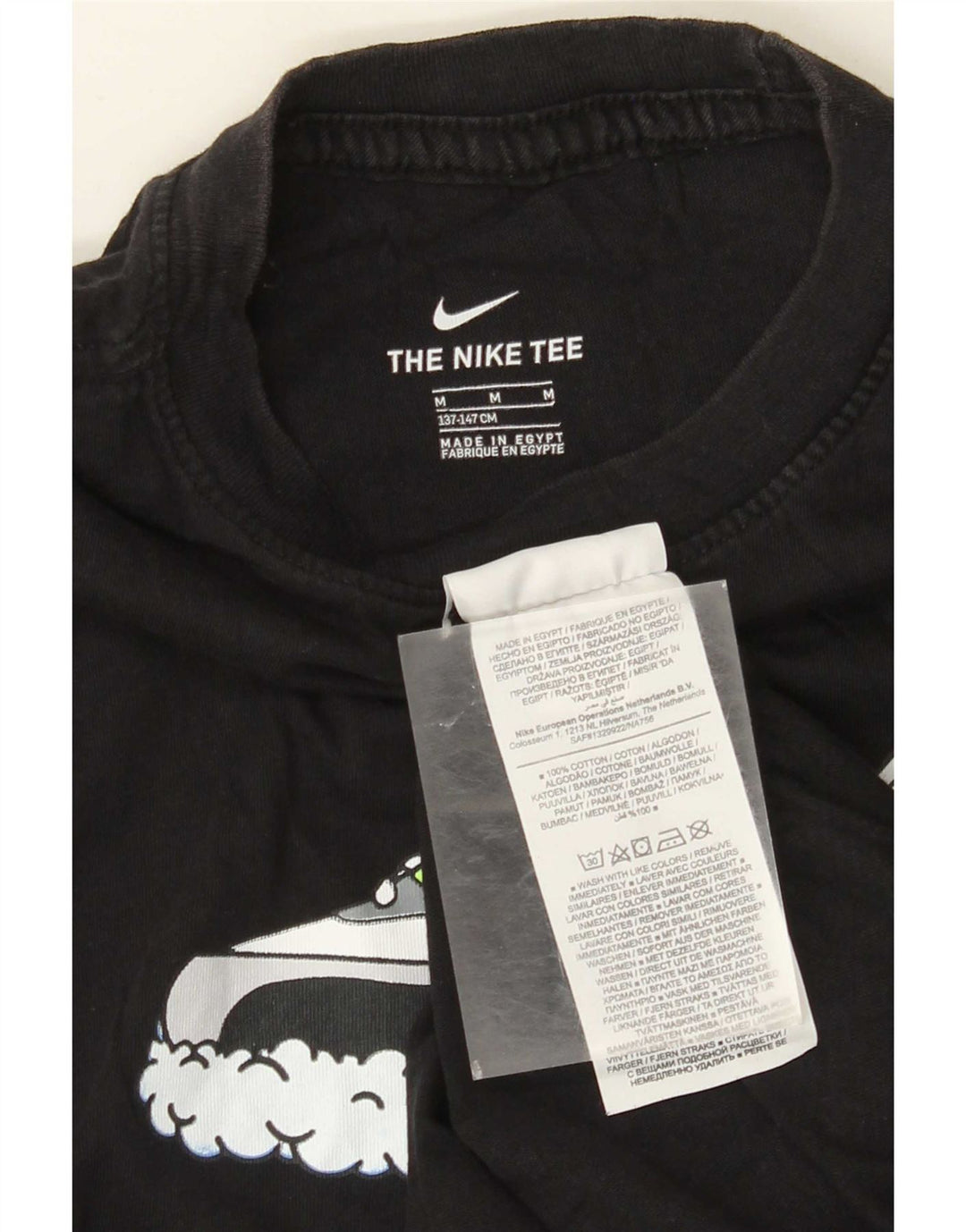Μπλουζάκι Nike Boys Graphic T-shirt 10-11 ετών, μεσαίο μαύρο βαμβακερό