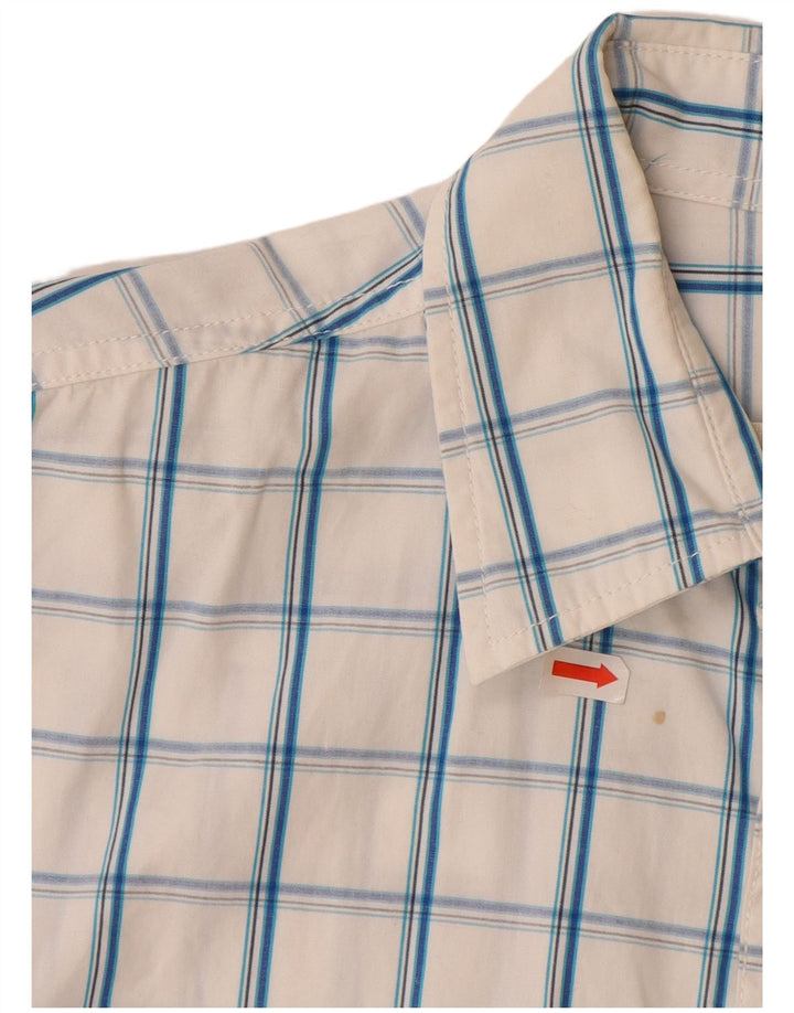 HOLLISTER για αγόρια κοντομάνικο πουκάμισο 15-16 ετών 2XL Λευκό Check