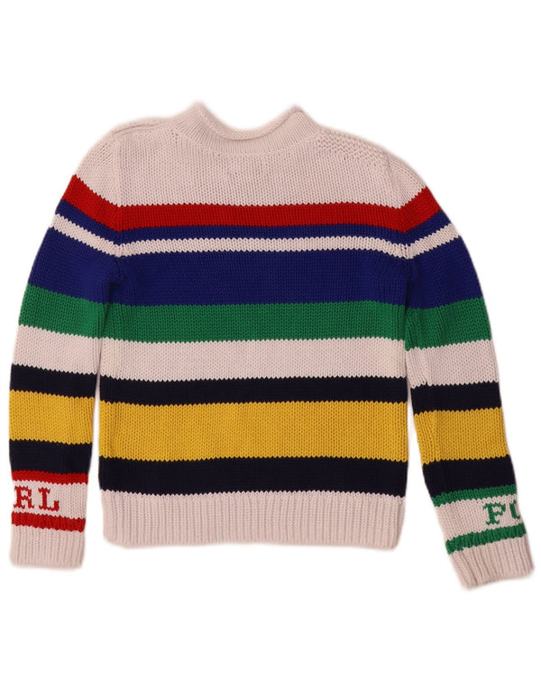 Πόλο Ralph Lauren Boys πουλόβερ με λαιμόκοψη 6-7 ετών Small Multicolo