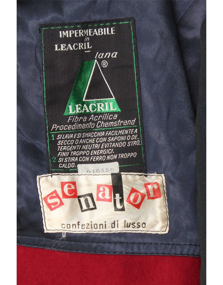 Ανδρικό πανωφόρι Senator UK 38 Medium Navy Blue Wool