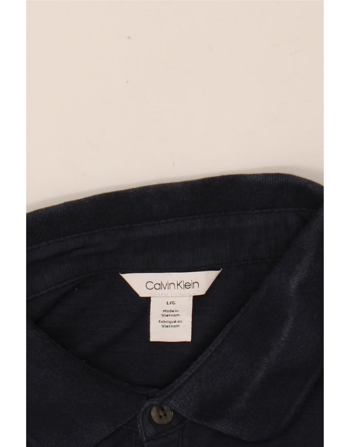 Ανδρικό πουκάμισο πόλο CALVIN KLEIN σε μεγάλο γκρι χρώμα