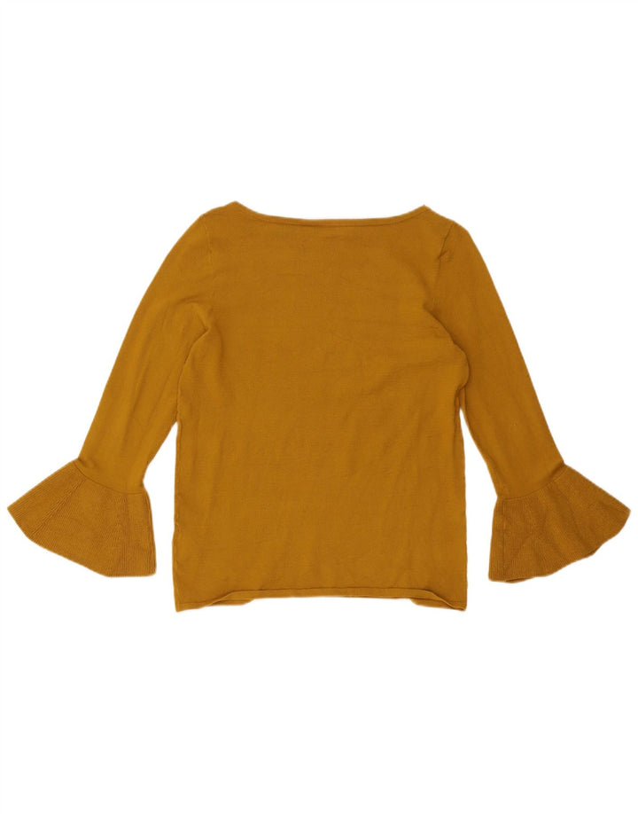 Hobbs γυναικείο μπλουζάκι 3/4 μανίκι UK 10 Small Khaki Viscose