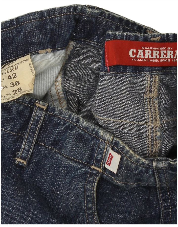 Carrera Γυναικεία Τζιν Φούστα W28 Βαμβακερή μεσαία γαλάζια