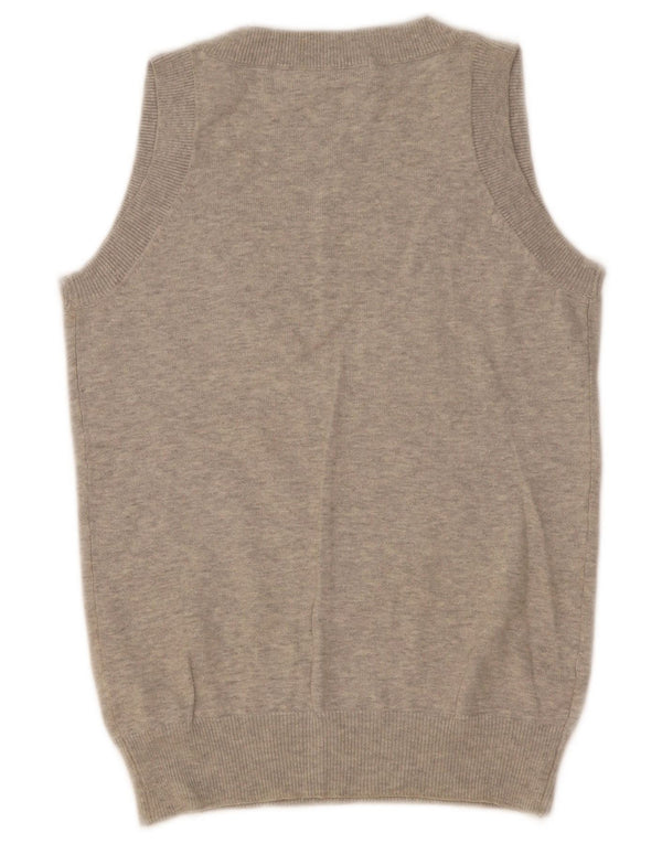 Zara Γυναικείο γιλέκο Tank Top UK 8 Small Grey Flecked Cotton