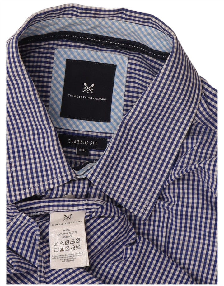 J. Crew Ανδρικό πουκάμισο Classic Fit XL Blue Gingham Cotton