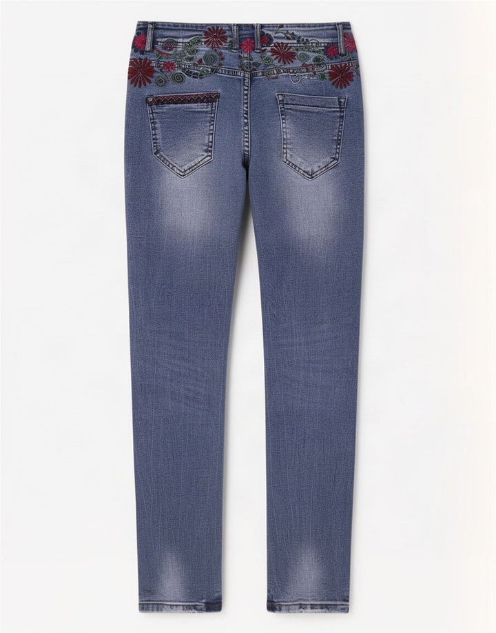 Desigual Γυναικείο Slim Jeans W26 L29 Blue Polyester