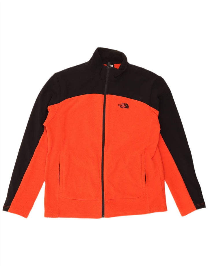 THE NORTH FACE Ανδρικό Fleece Jacket UK 38 Medium Orange Colourblock