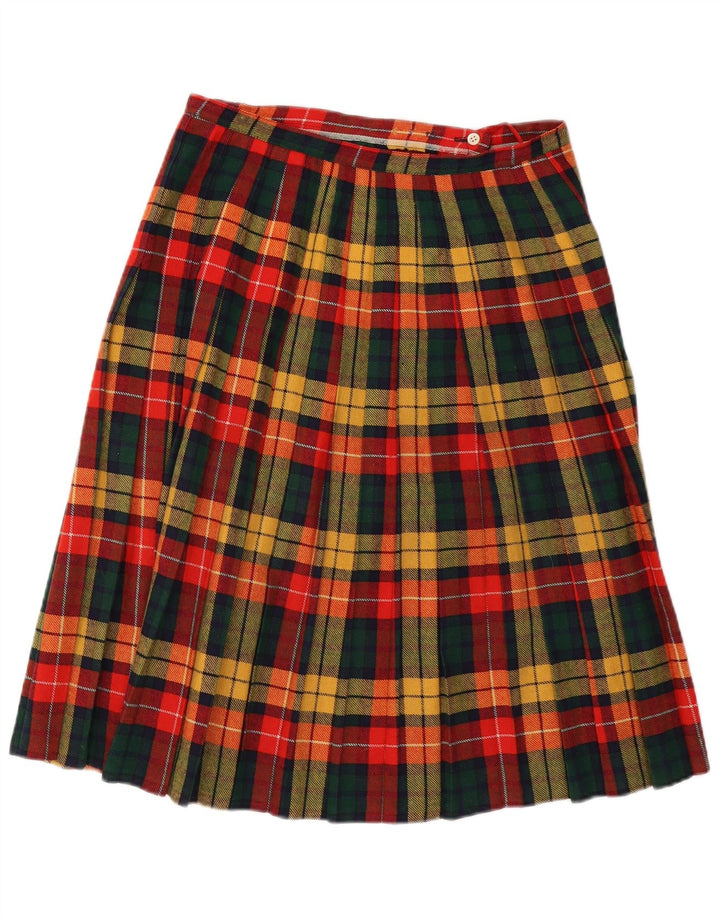 Vintage γυναικεία γεωμετρική φούστα IT 44 μεσαία W29 πολύχρωμη καρό
