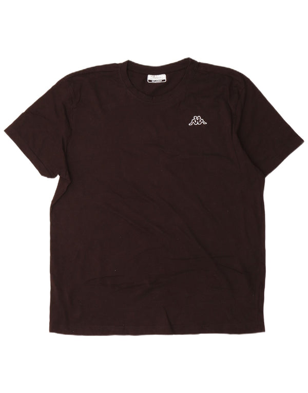 Ανδρικό κοντομάνικο T-Shirt Kappa Top 2XL Μαύρο βαμβακερό
