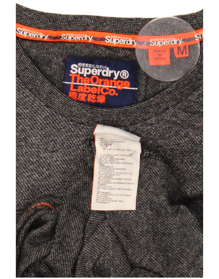 Ανδρικό T-Shirt Superdry Top Βαμβακερό μεσαίο γκρι
