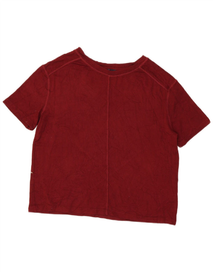 Marks & Spencer Γυναικείο T-Shirt τοπ 14 μεσαία μπορντό βισκόζη