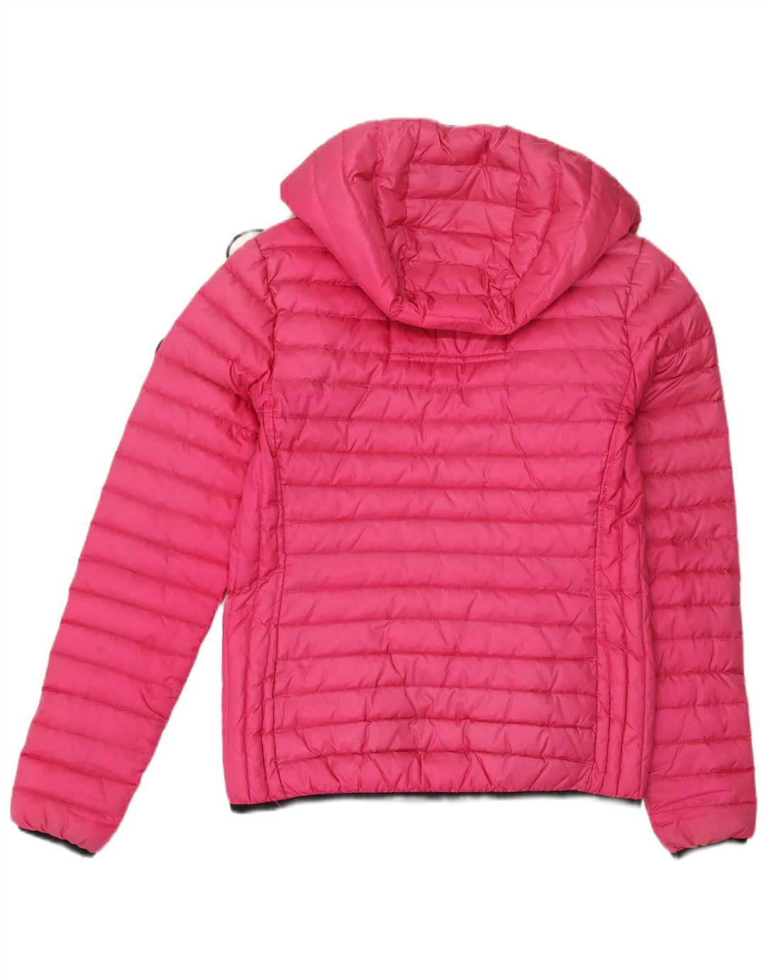 Superdry γυναικείο μπουφάν με κουκούλα UK 10 Small Pink Nylon