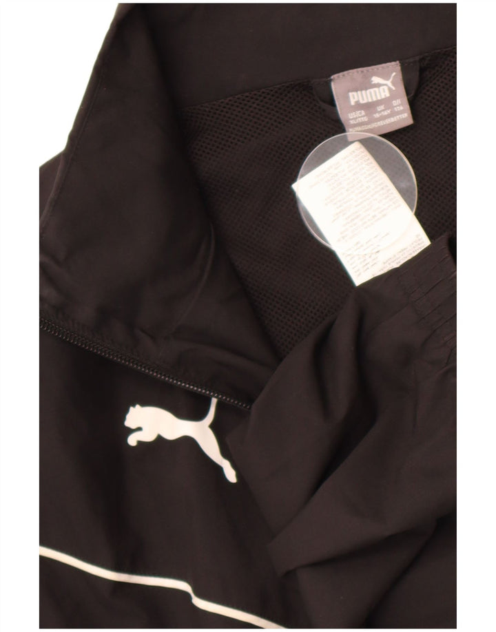 Puma Boys αθλητική φόρμα Top Jacket 15-16 Years Black Polyester