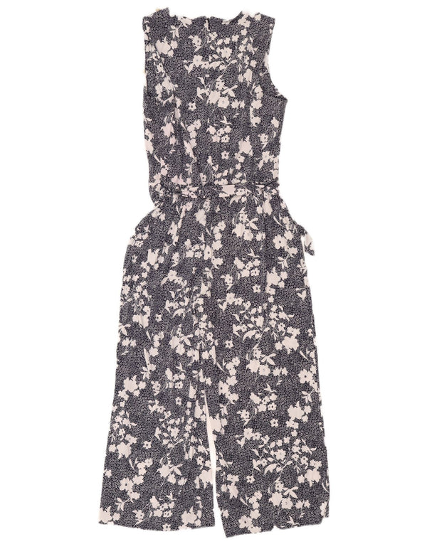 Michael Kors γυναικεία αμάνικη φόρμα UK 12 Medium Navy Blue Floral