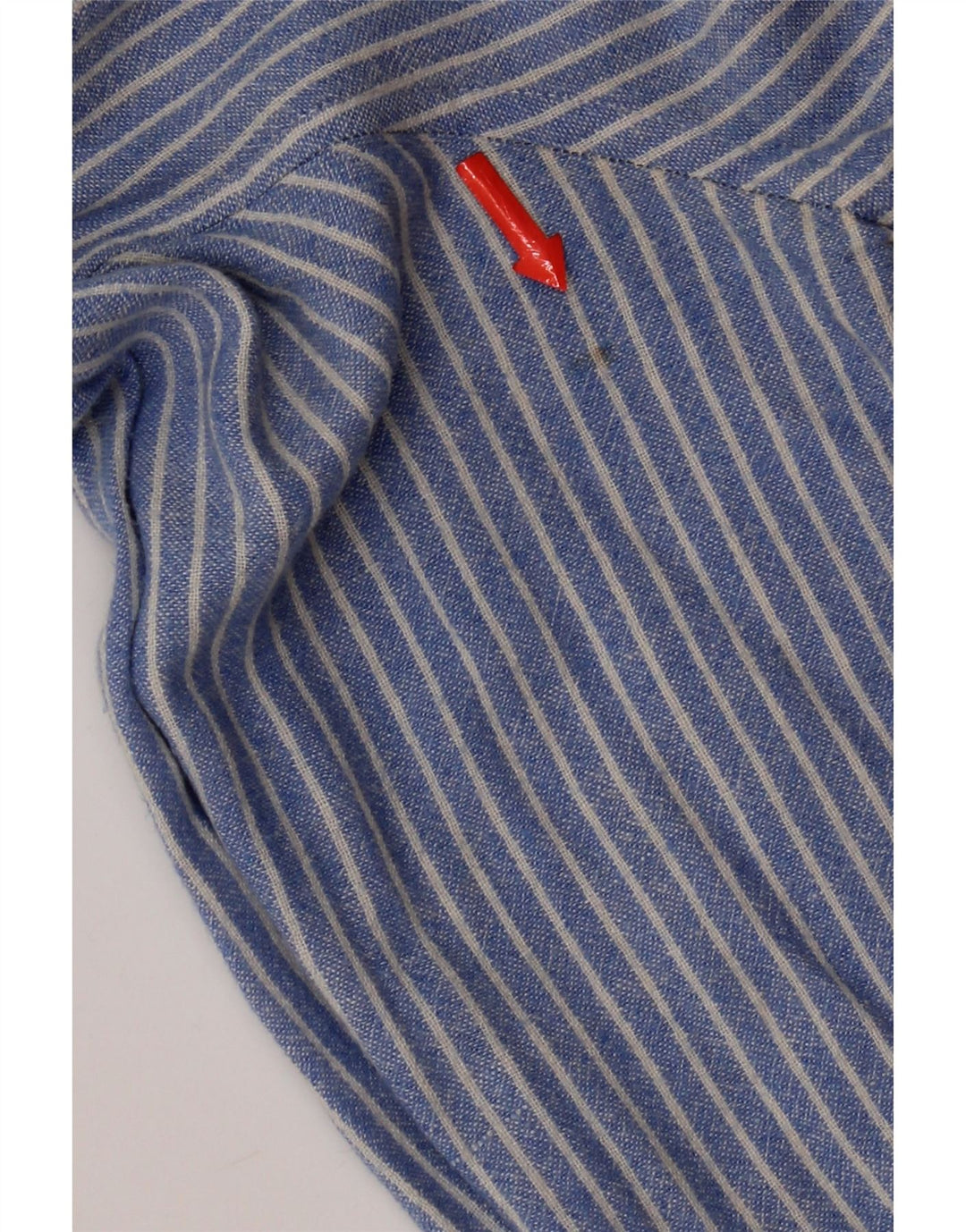 Ανδρικό πουκάμισο Crew Clothing Λινό με μεσαίο μπλε pinstripe