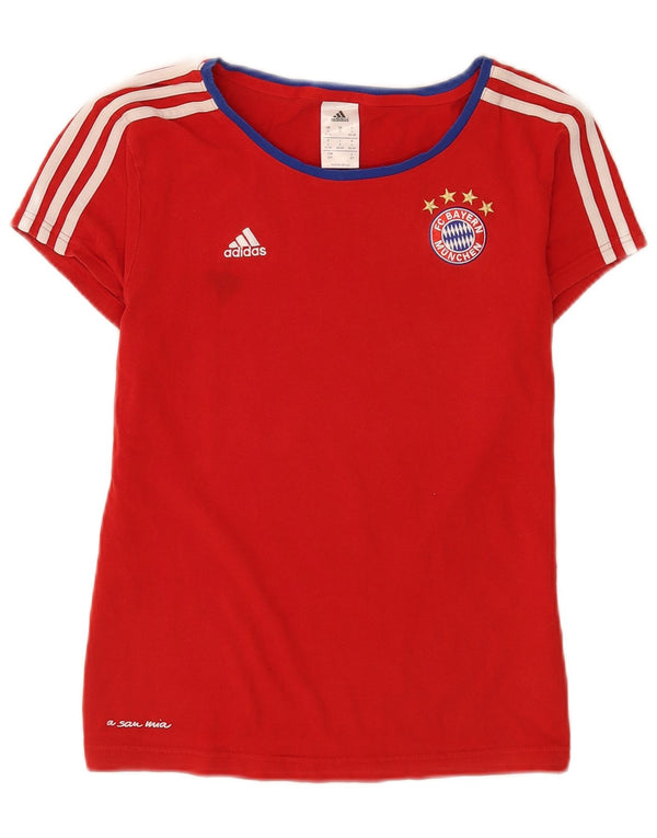 Γυναικείο γραφικό T-Shirt Adidas Top UK 8/10 Small Red Sports