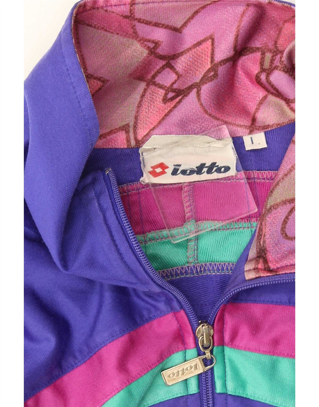 Ανδρική αθλητική φόρμα Lotto Top Jacket με μεγάλο μωβ χρώμα