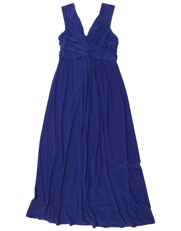 Phase Eight Γυναικείο Αμάνικο Maxi Φόρεμα UK 16 Large Blue Polyester