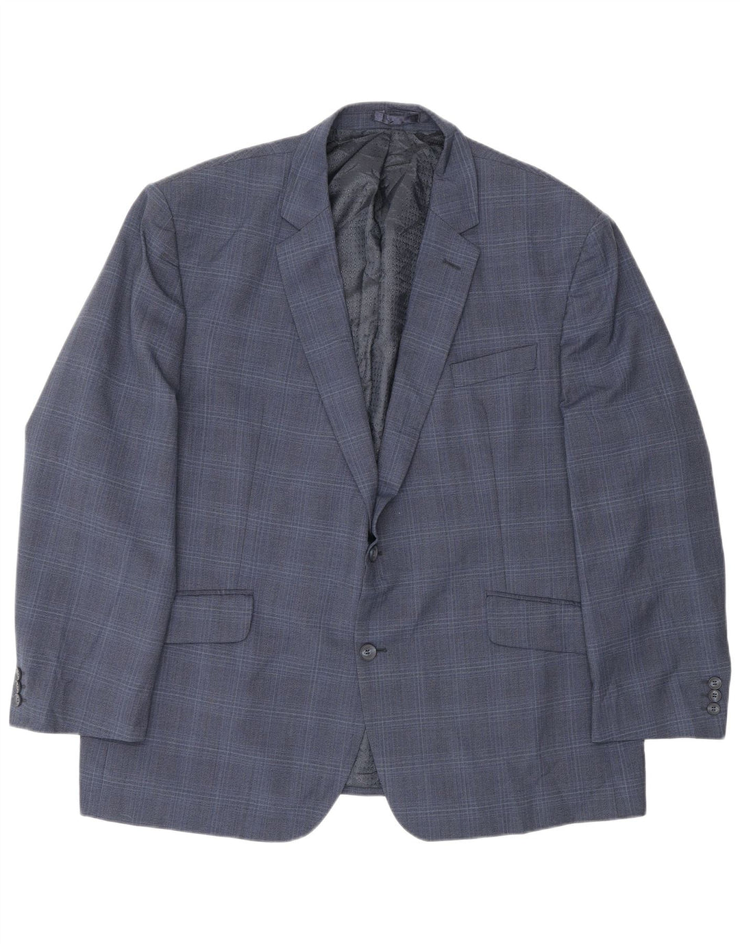Pierre Cardin Ανδρικό μπουφάν σακάκι UK 50 5XL Navy Blue Check