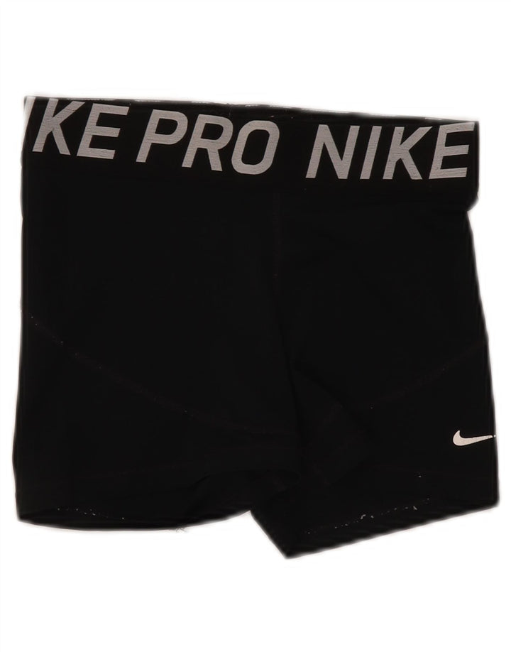 Γυναικείο γραφικό αθλητικό σορτς Nike Dri Fit UK 12, μεσαίο μαύρο