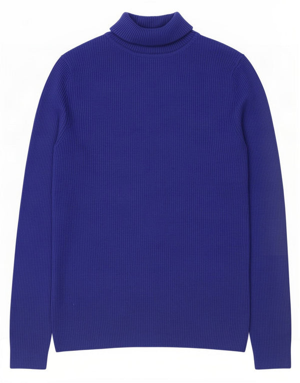 Marks & Spencer Γυναικείο πουλόβερ με ρολό λαιμόκοψη UK 10 Small Purple Viscose