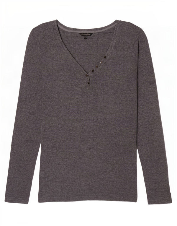 Massimo Dutti Γυναικείο μακρυμάνικο τοπ UK 10 Small Grey