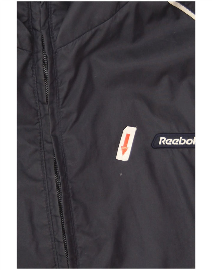 Reebok Ανδρικό μπουφάν βροχής UK 40 Large Navy Blue Nylon