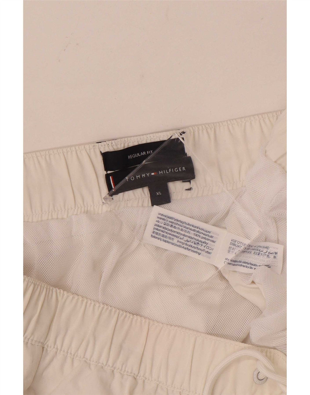 Ανδρικό σορτς κολύμβησης Tommy Hilfiger Regular Fit XL White Polyamide