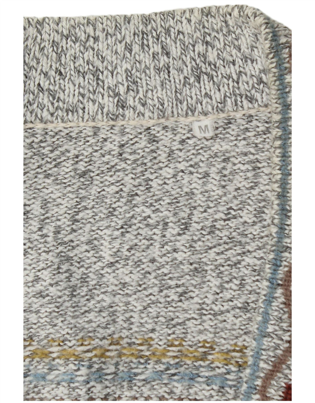 Ανδρικό πουλόβερ με ζακέτα VINTAGE Medium Grey Fair Isle