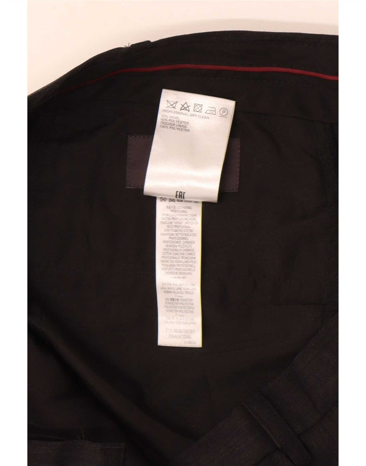 Marks & Spencer Ανδρικό παντελόνι με κανονική εφαρμογή W36 L31 Γκρι μαλλί